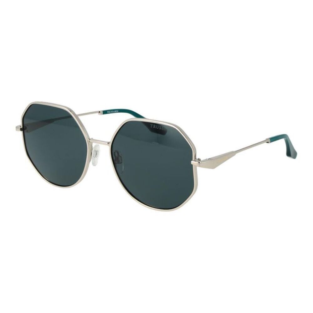 Trussardi Sleek Minimalist Metal Sunglasses Women Silver